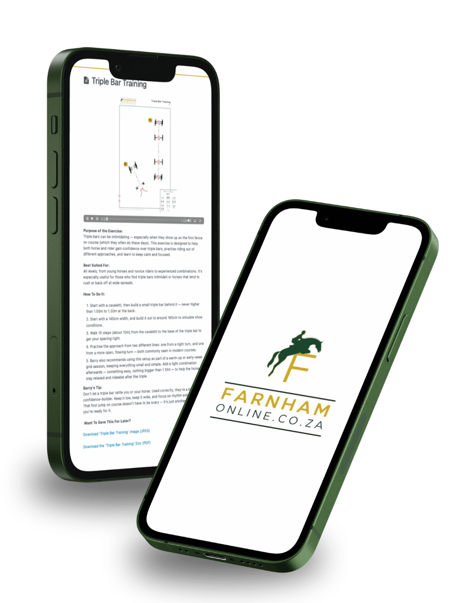 Farnham Online, Showjumping Training Platform, South Africa